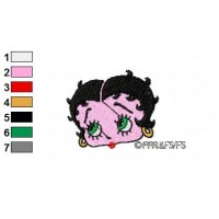 Betty Boop Embroidery Design 9